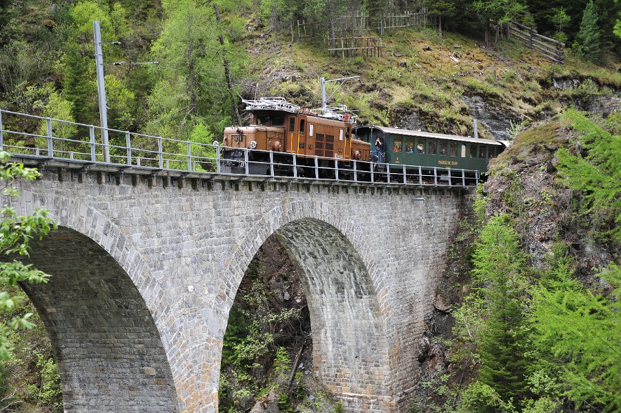 2019.06.11 RhB Ge 6-6 I 414 Albulabahn Krokodil Bahnfest Bergün (17)